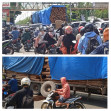 BREAKING NEWS: Truk Angkut Kayu Pabrik Kertas Patah As, Lalin Macet Panjang di Panam