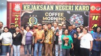 Kajari Karo yang Baru Gelar Coffee Morning Bersama Insan Pers Ajak Wartawan Tetap Kompak dan Kritis