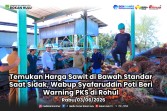 Wabup Rohul Syafaruddin Poti Beri Warning kepada Seluruh PKS  yang Ada di Rohul