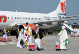 Jamaah Haji Riau Mulai Berdatangan di Bandara SSK II Pekanbaru dari Tanah Suci Makkah