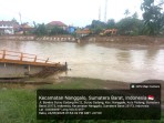 Hampir Setahun Jembatan Surau Gadang Ambruk, PU Kota Padang Acuh
