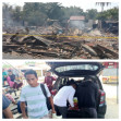 17 Rumah Warga Terbakar di Rohul, Relawan Anton Salurkan Bantuan