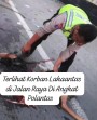 Viral Polisi Karo Evakuasi Korban Lakalantas Tergeletak di Jalan