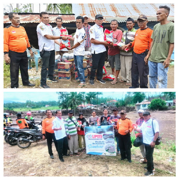 LPM Sialangmunggu Pekanbaru Salurkan Bantuan Bencana Galodo Di Sumbar